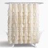Lush Decor Kemmy Ruffled Shower Curtain, Single, 72" W x