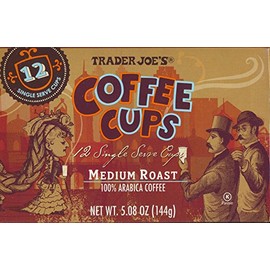 Trader Joe's Medium Roast 100% Arabica Coffee - 12 Single Serve Cups