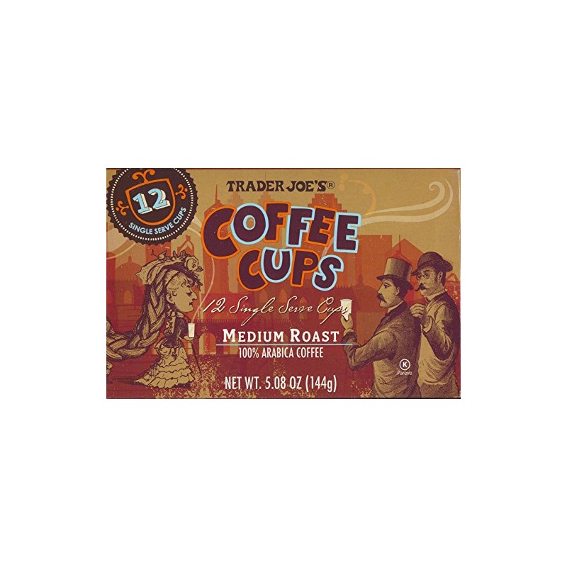 Trader Joe's Medium Roast 100% Arabica Coffee - 12 Single