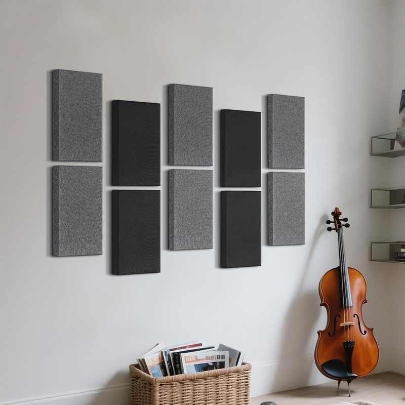 UMIACOUSTICS 4 PCS Acoustic Panels with Hanging Brackets, 2” Thick