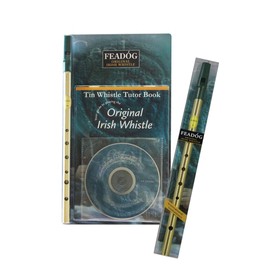 Feadóg Feadog Set of 2 Whistle Brass Key "C" and "D" with Tutor Book CD