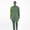 African Suits for Men Embroidery Print Blazer and Pants Set