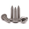 #8 x 1/2" (100 Pack) Stainless Steel Phillips Pan Head
