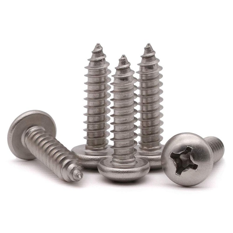 #8 x 1/2" (100 Pack) Stainless Steel Phillips Pan Head