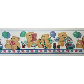 Brewster Home Fashions Teddy Bears Balloons & Toys Decoration Wallpaper Border by Brewster Wallcovering