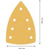 Bosch 10x EXPERT C470 Sandpaper (for Paint on wood, Hardwood,