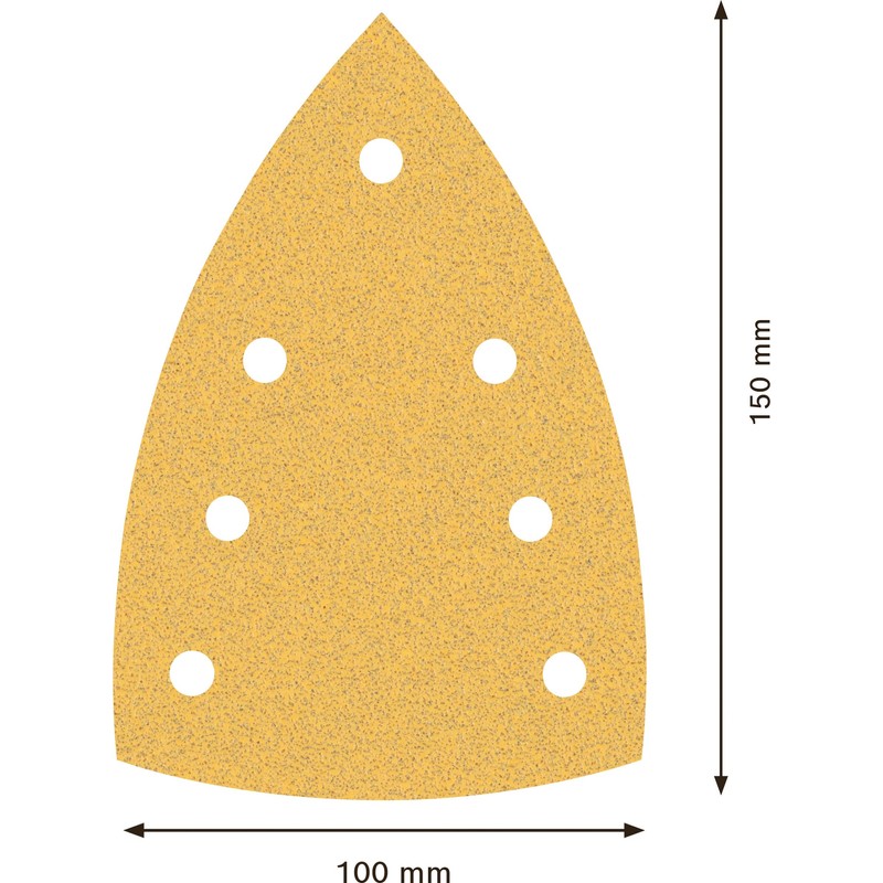Bosch 10x EXPERT C470 Sandpaper (for Paint on wood, Hardwood,