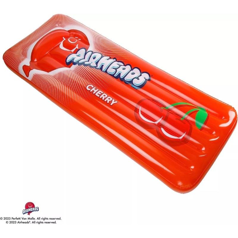 Mighty Mojo Airheads Red Cherry Inflatable Pool Float 67" Candy