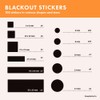 SleepBetterCo Blackout Stickers - 100 pcs, Light Blocking & Dimming