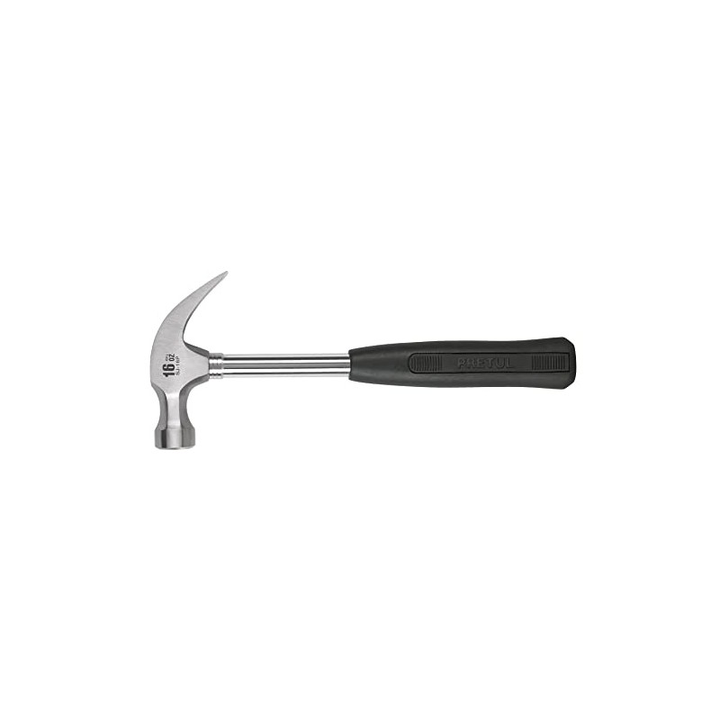 Pretul SJ-16P, Martillo pulido, 16 oz, uña curva, mango tubular,