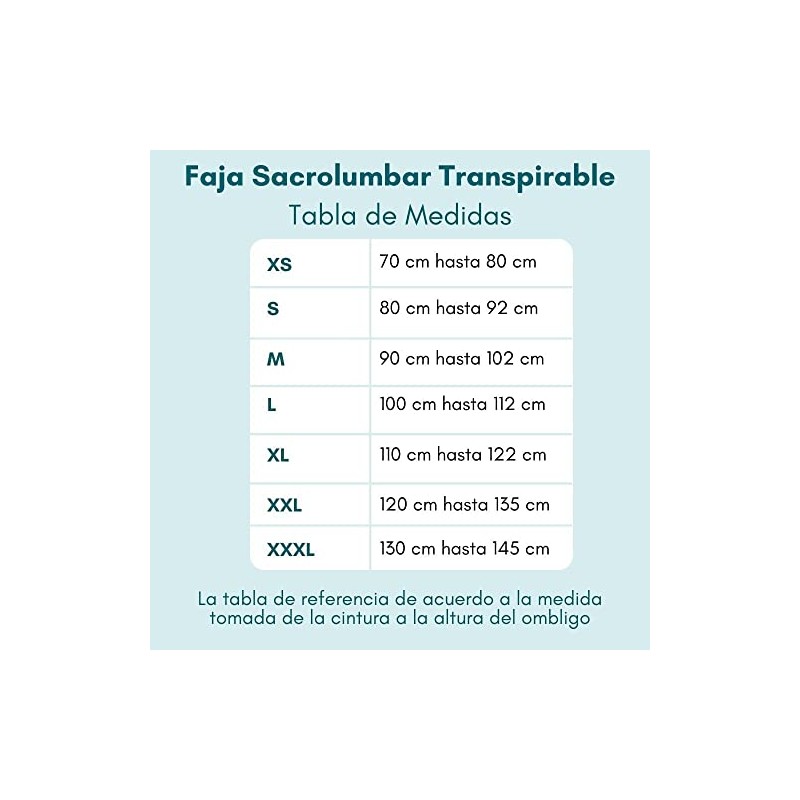 Faja Sacrolumbar Transpirable (Beige, M)