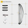 BRIXWELL HR-6BTB-SC 6 Inches Center to Center Arch Style Back