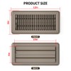 FanGoFast 4" x 10" (Duct Opening Size) Floor Register Brown