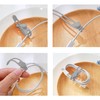 TENOC Silicone Cable Ties 10 Pcs Grey Reusable Cable Holder