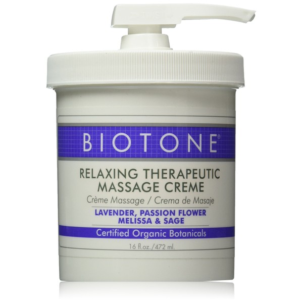Biotone Relaxing Therapeutic Massage Creme, 16 Ounce
