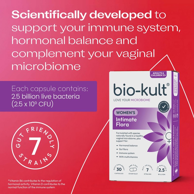 Bio-Kult Intimate Flora – Women’s Vaginal & Gut Microbiome Supplement