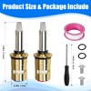 Upgraded 377XKRHJKABNF & 377XKLHJKABNF Long Ceramic 1/4-Turn Cold & Hot