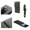 DFV mobile - Leather Flip Belt Clip Metal Case Holster