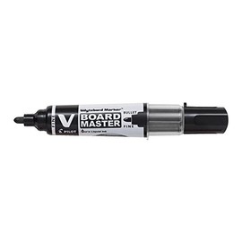 Pilot Vboard Master 3 Bullet Tip Dry Wipe Marker – Fine Tip – Black