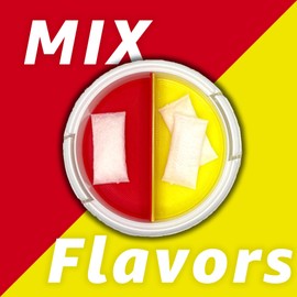 Portable Double Deck Pouch Carrier for Zyn and Other Brands, Split Can Divider (Citrus Yellow)