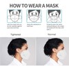 LEMENT 50PCS KN95 Face Mask 5 Layer Breathable with Elastic