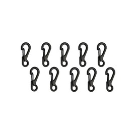 AIMALL 10/20x Mini Carabiner Keychain Clip - 0.95 Inch Zinc Alloy Spring Hook, 15kg Load Capacity, Black/Silver/Gun Grey, for Keys, Outdoor Gear, DIY Tools