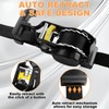 DAJAVE 2 Pack 1 Inch Retractable Ratchet Straps Heavy Duty