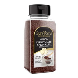 GranAroma Chocolate Sprinkles, Decorative, Cakes & Cupcakes (12.8 Ounce)