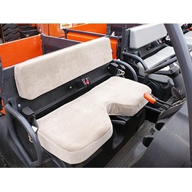 Durafit Seat Covers Kubota RTV 400 or 500 Gray Fabric Seat Covers Bench seat with Indent.