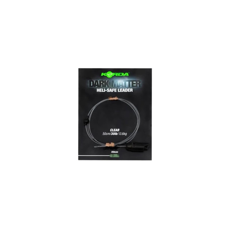 Korda Dark Matter Heli Safe 30lb Leaders : Gravel 50cm