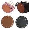 Yayatty 6 Pcs PU Leather Bag Bottom Oval Knitting Crochet