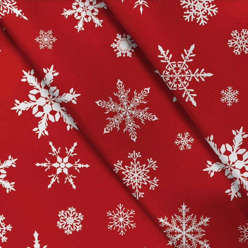 AIBIIN Christmas Tablecloth white Snowflake Rectangle Holiday Table Cloth Waterproof