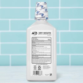 ACT Dry Mouth Anticavity Zero Alcohol Fluoride Mouthwash, Soothing Mint, 33.8 fl. oz.