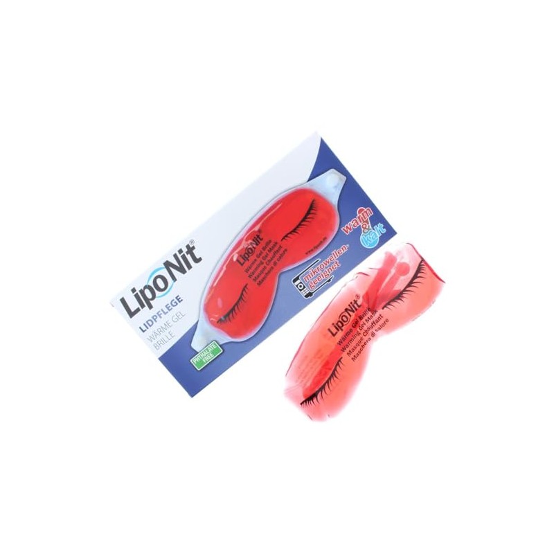 LipoNit Heat Gel Mask for Warming and Cooling the Eyelids