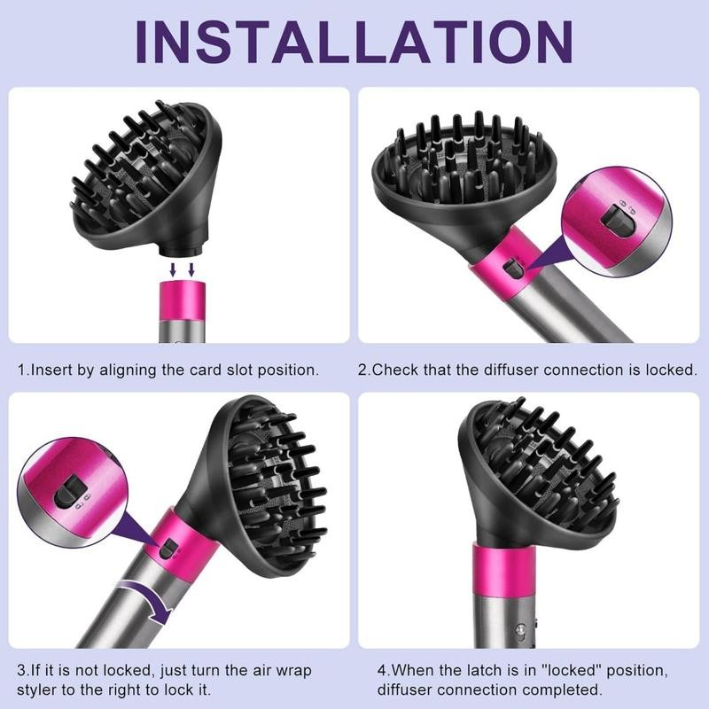 Upgraded Diffuser for Dyson Airwrap Attachment, Converting for Dyson Airwrap