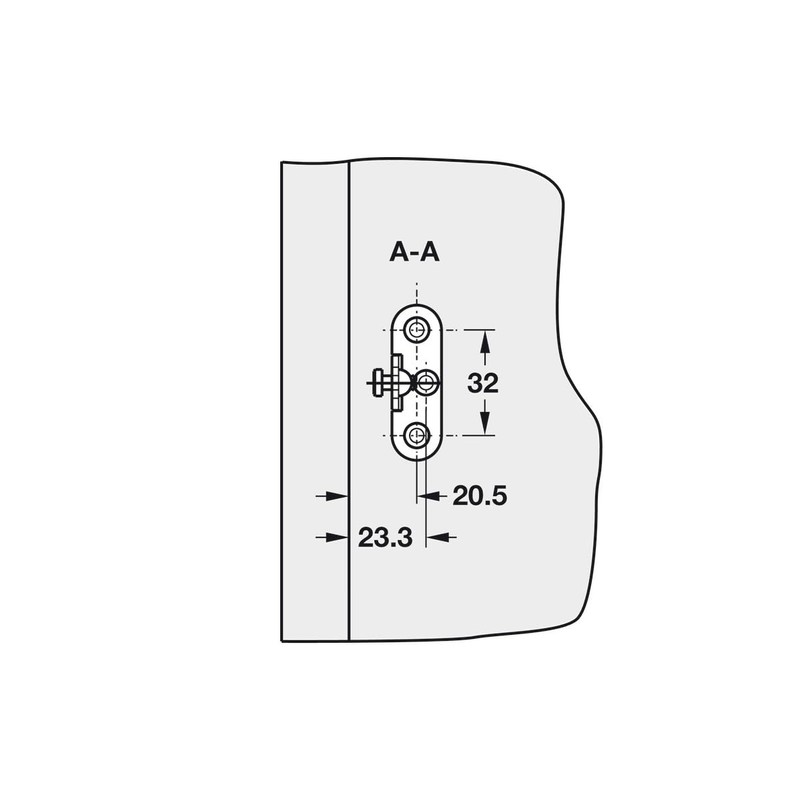 Gedotec Flap-Ex flap fitting for furniture flaps, folding fitting with