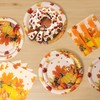 Lianxuia 96Pcs Fall Plates and Napkins Sets, Pumpkin Maple Leaf