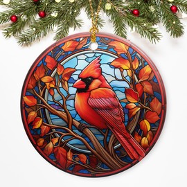 Red Cardinal Christmas Ornaments,Cardinal Christmas Ornaments2024,Cardinal Ornaments for Christmas Tree,Cardinal Christmas Decorations,Cardinal Memorial Sympathy Gifts,Xmas Gifts Idea