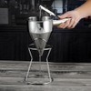 Stainless Steel Piston Funnel with Stand Kitchen Baking Funnel Batter