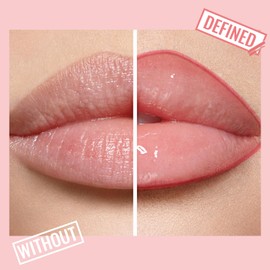 Lip Liner - Lip Liner Stain, Peel Off Lip Stain, Long Lasting Lip Stain Peel Off with Natural Finish, Easy to Use, Waterproof, Smudge-proof, Transfer-proof, Highly Pigmented Color, Nude Pink