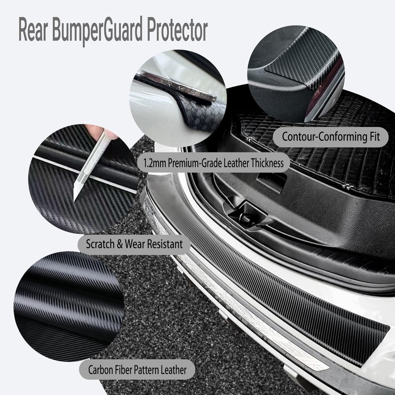 CIVMURFS Rear Bumper Protector for SUVs & Crossovers, 35.43" x