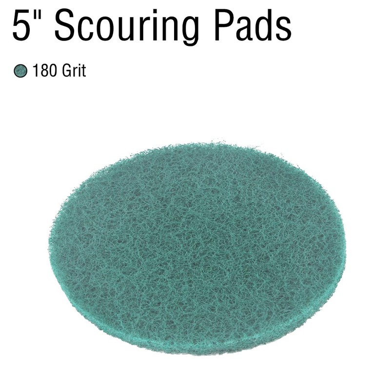 JUNLIXN 5 Inch 180 Grit Drill Brush Scrubber Scouring Pads,