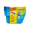 Glad GladWare Freezerware Food Storage Containers - Small Rectangle -