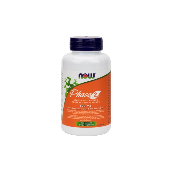 Now Phase 2 White Kidney Bean Extract 500mg - 120 V-Caps