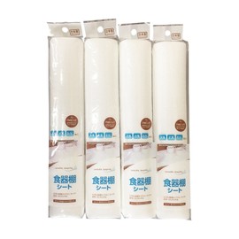 Plus One Cupboard Sheet Set of 4, White, Approx. 11.8 x 70.9 inches (30 x 180 cm)