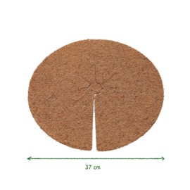 ecosoul Coconut Disc Coconut Mat for Flower Pots, Tubs, Frost Protection, Winter Protection Cover, Root Protection with Opening in 4 Sizes (Diameter 37 cm)