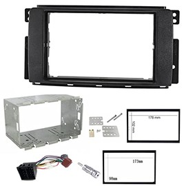 Double din car stereo radio installation kit facia adapter Smart Car ForTwo 2007 - 2010 2 din