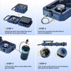 Upgraded WINKIZA 2 Burner Propane Camping Stove with Grill, Foldable