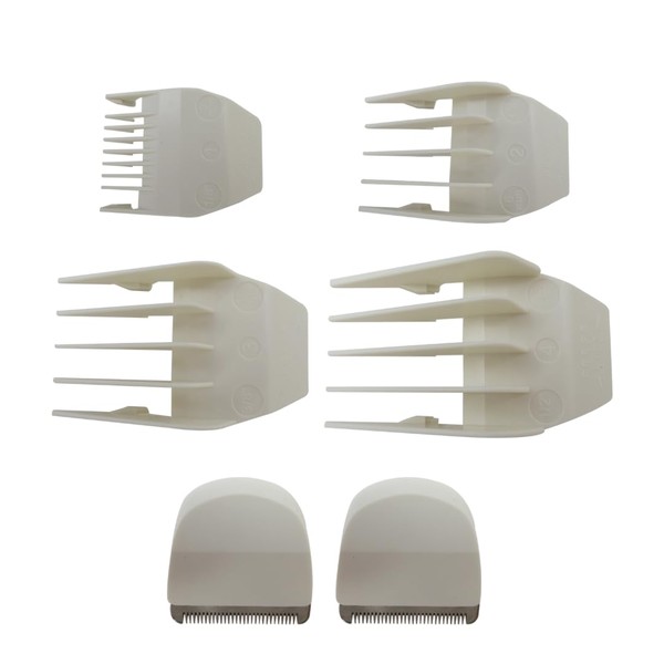 Qblahip 2-Pack Replacement Clipper Trimmer Snap On Blades with Comb