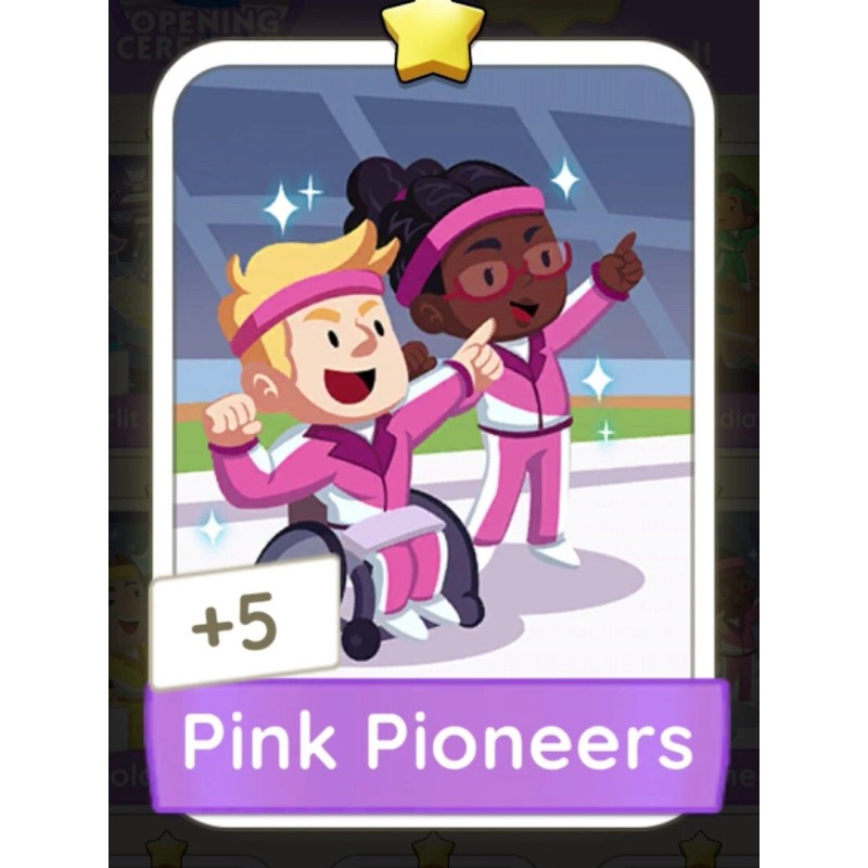 Unbranded 1 star stickers :- Monopoly_Go (plz read description) Pink